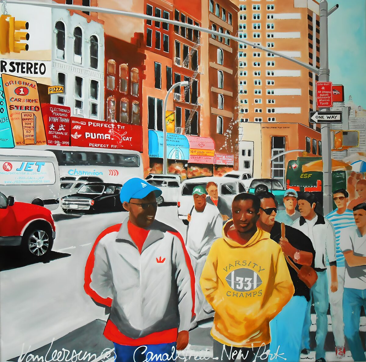 New Yorks Straßen im Sonnenlicht