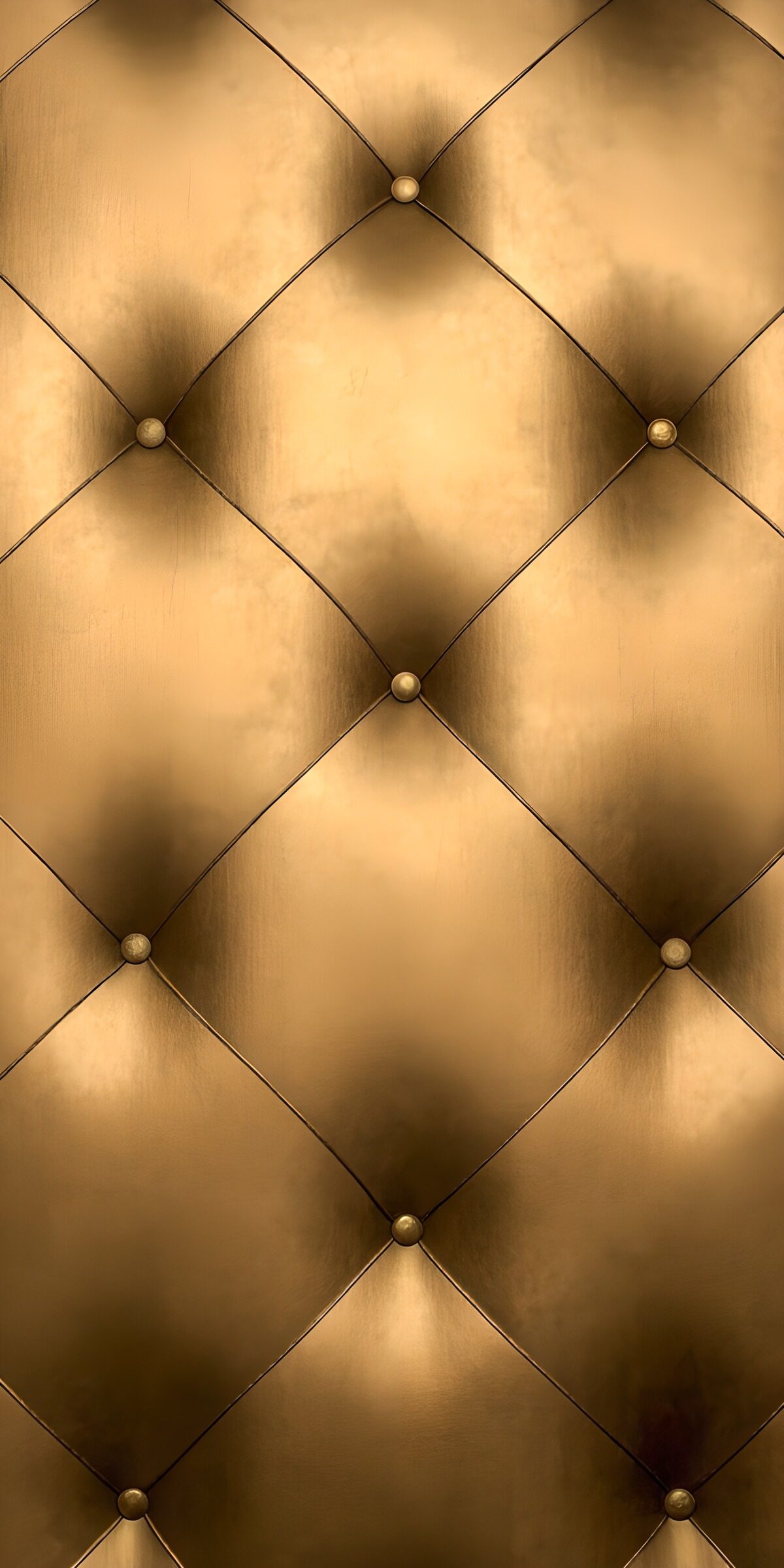 Goldenes Rautenpolster mit Glanz