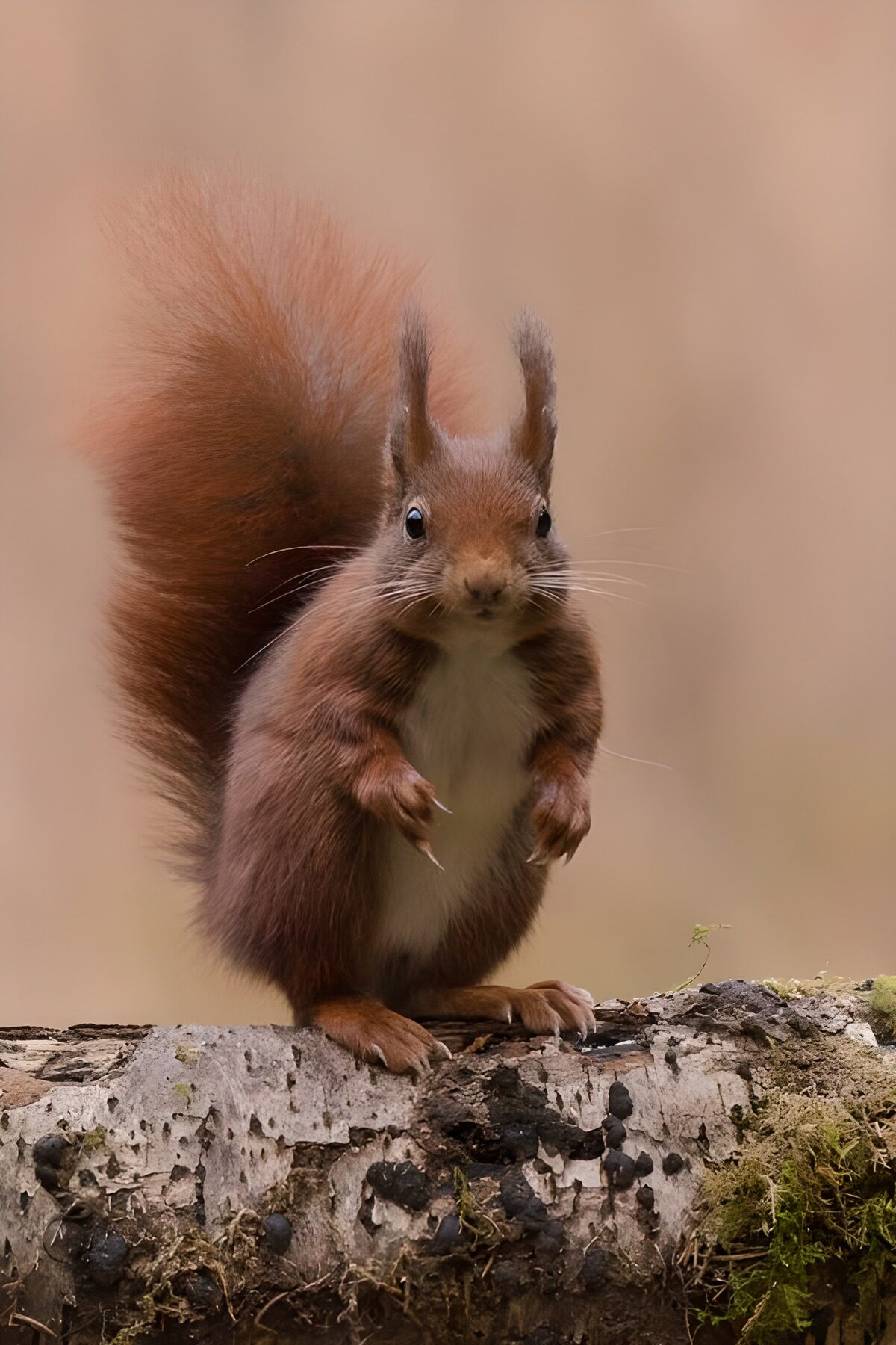 Eichhörnchen im warmen Licht